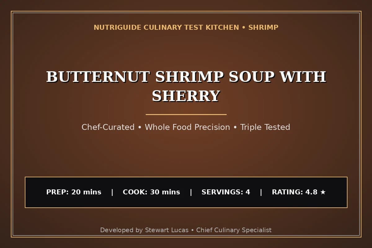 Butternut Shrimp Soup With Sherry