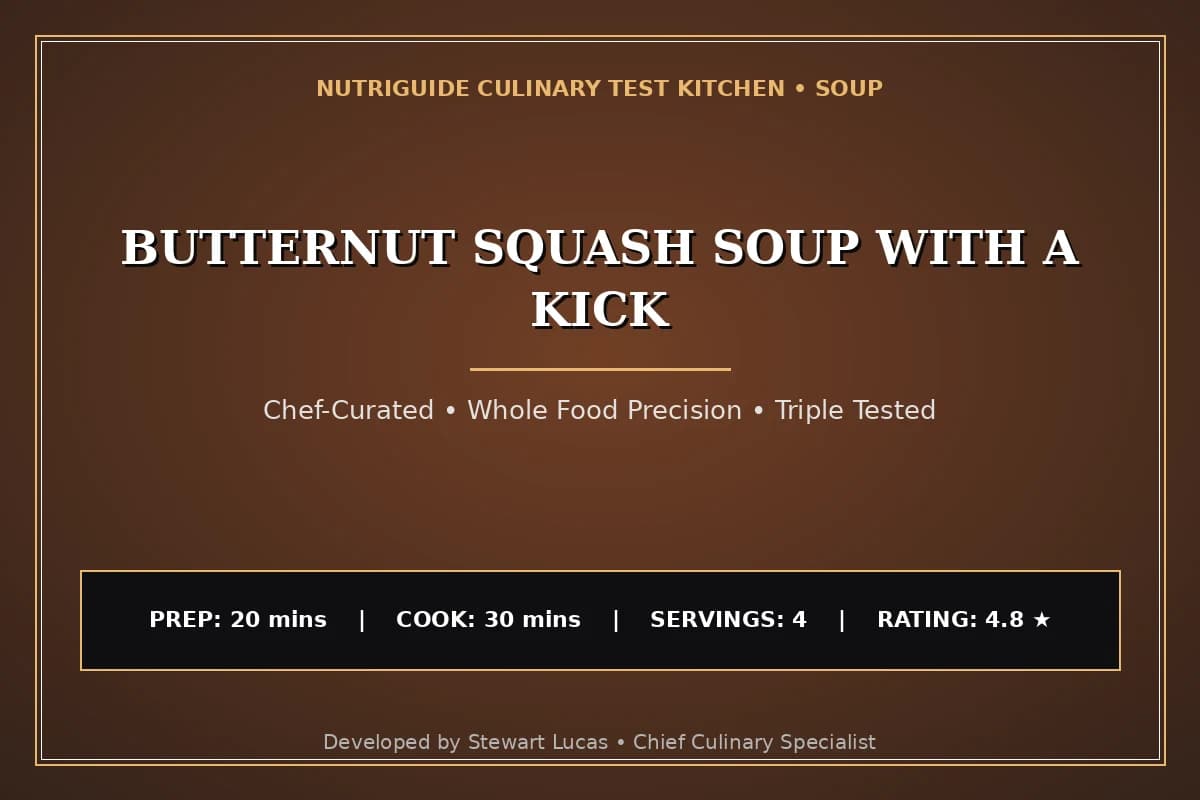 Butternut Squash Soup With A Kick