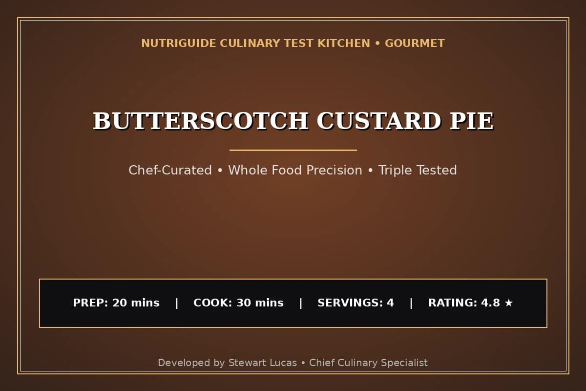 Butterscotch Custard Pie