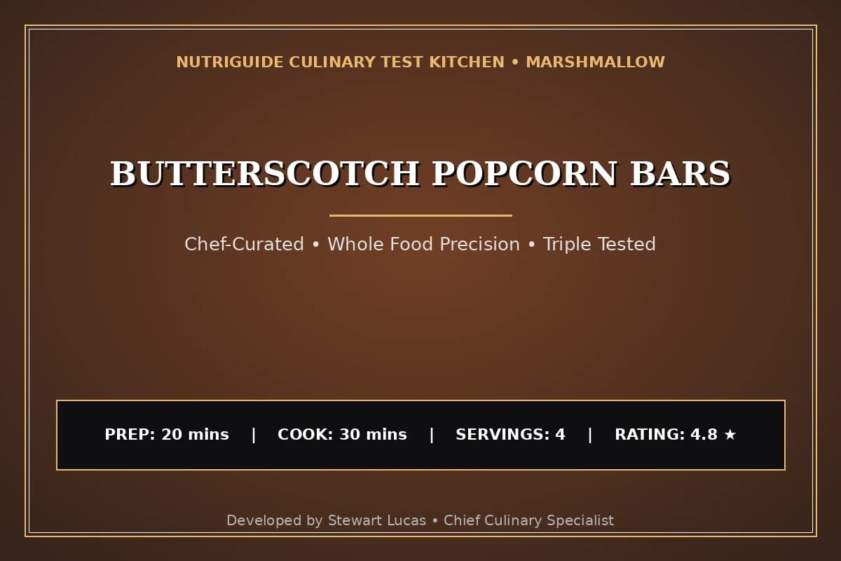 Butterscotch Popcorn Bars