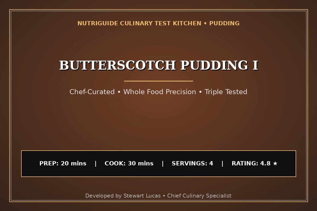 Butterscotch Pudding I