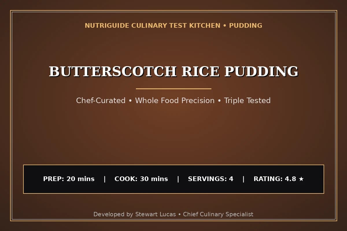 Butterscotch Rice Pudding