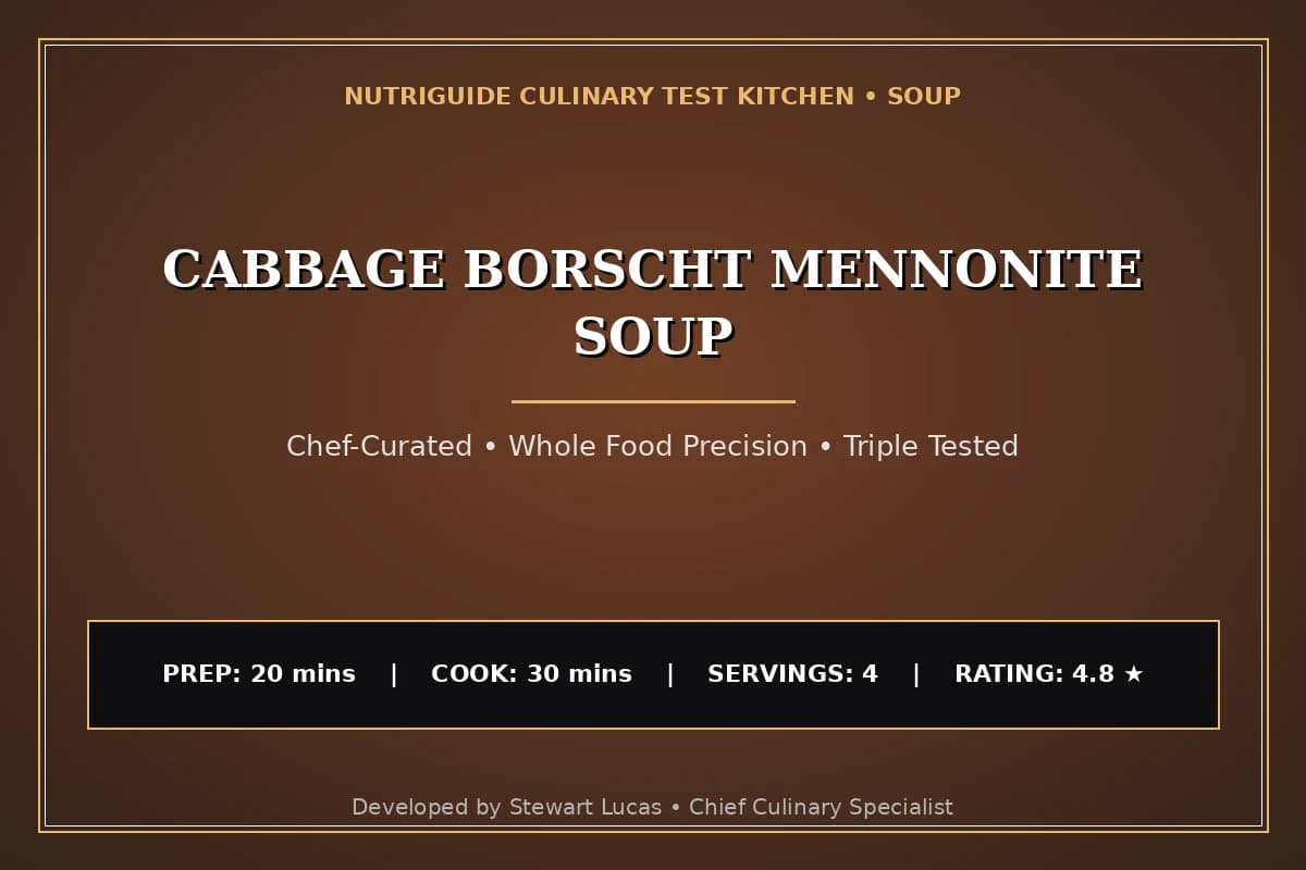 Cabbage Borscht Mennonite Soup