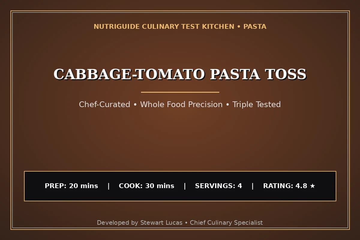 Cabbage-Tomato Pasta Toss