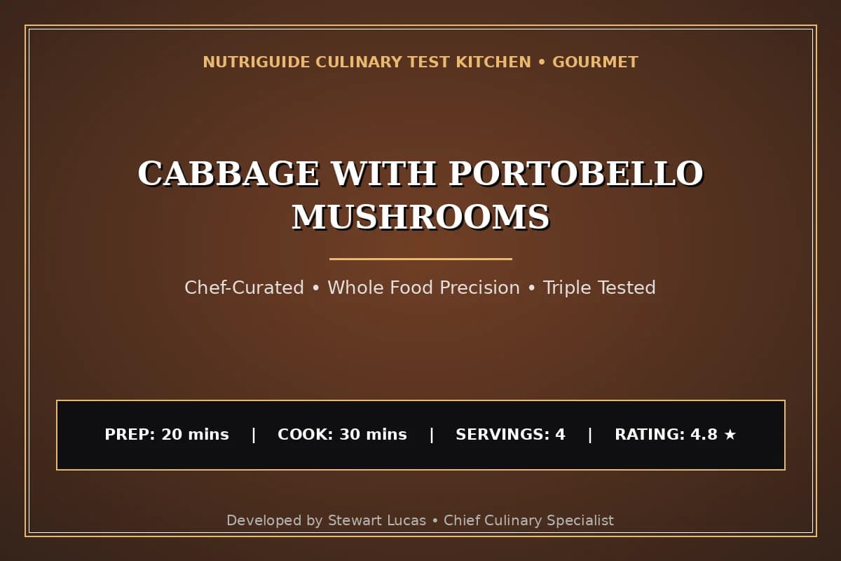 Cabbage With Portobello Mushrooms