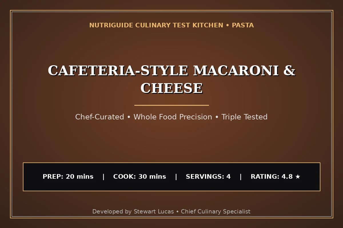 Cafeteria-Style Macaroni & Cheese