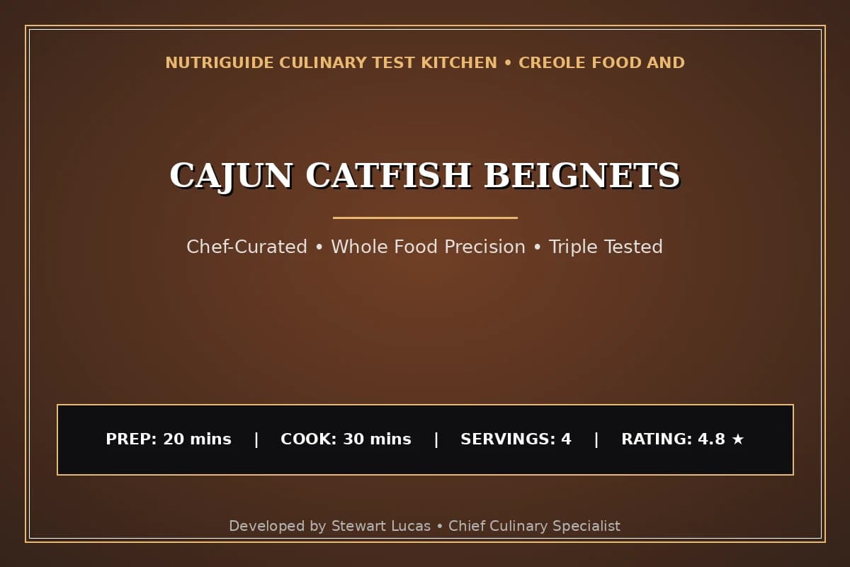 Cajun Catfish Beignets