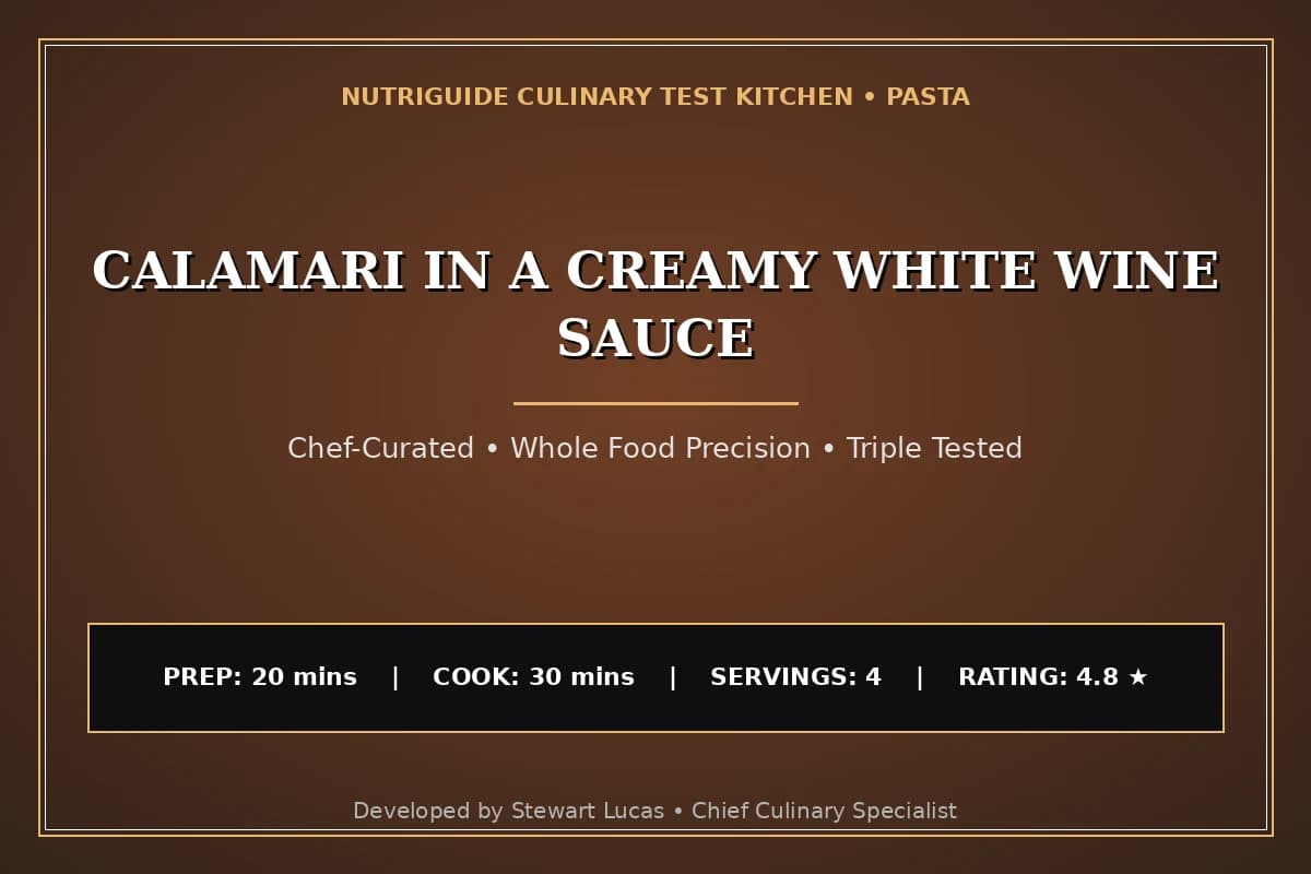 Calamari In A Creamy White Wine Sauce