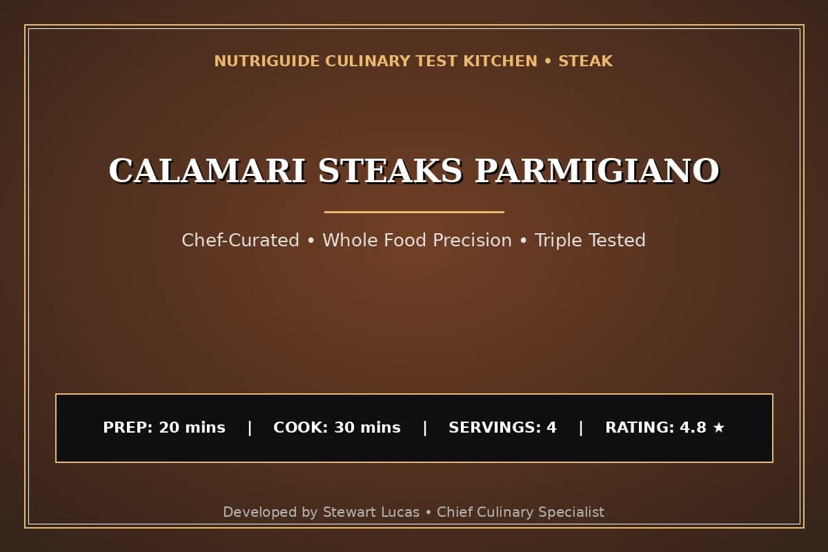 Calamari Steaks Parmigiano