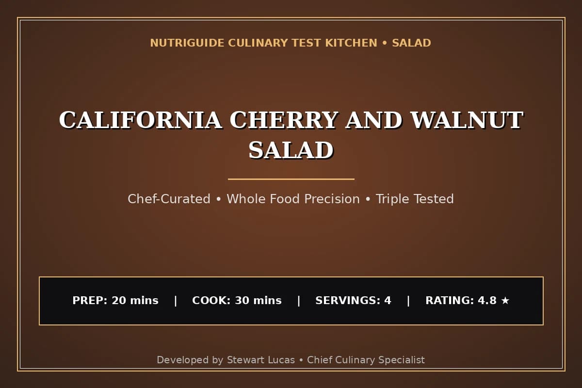 California Cherry And Walnut Salad