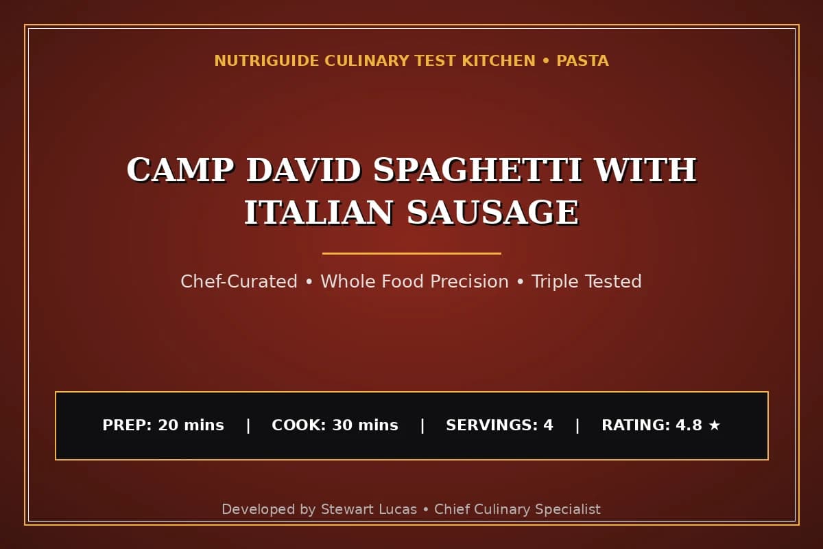 Camp David Spaghetti With Italian Sausage