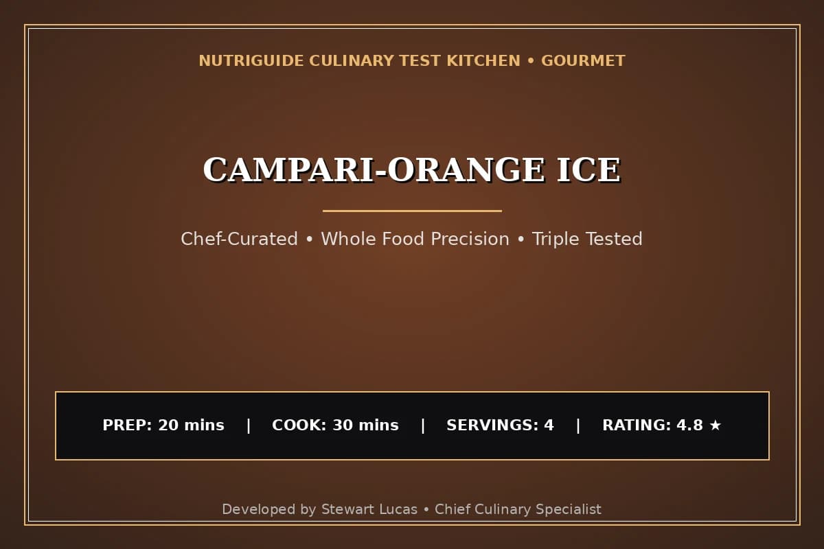 Campari-Orange Ice