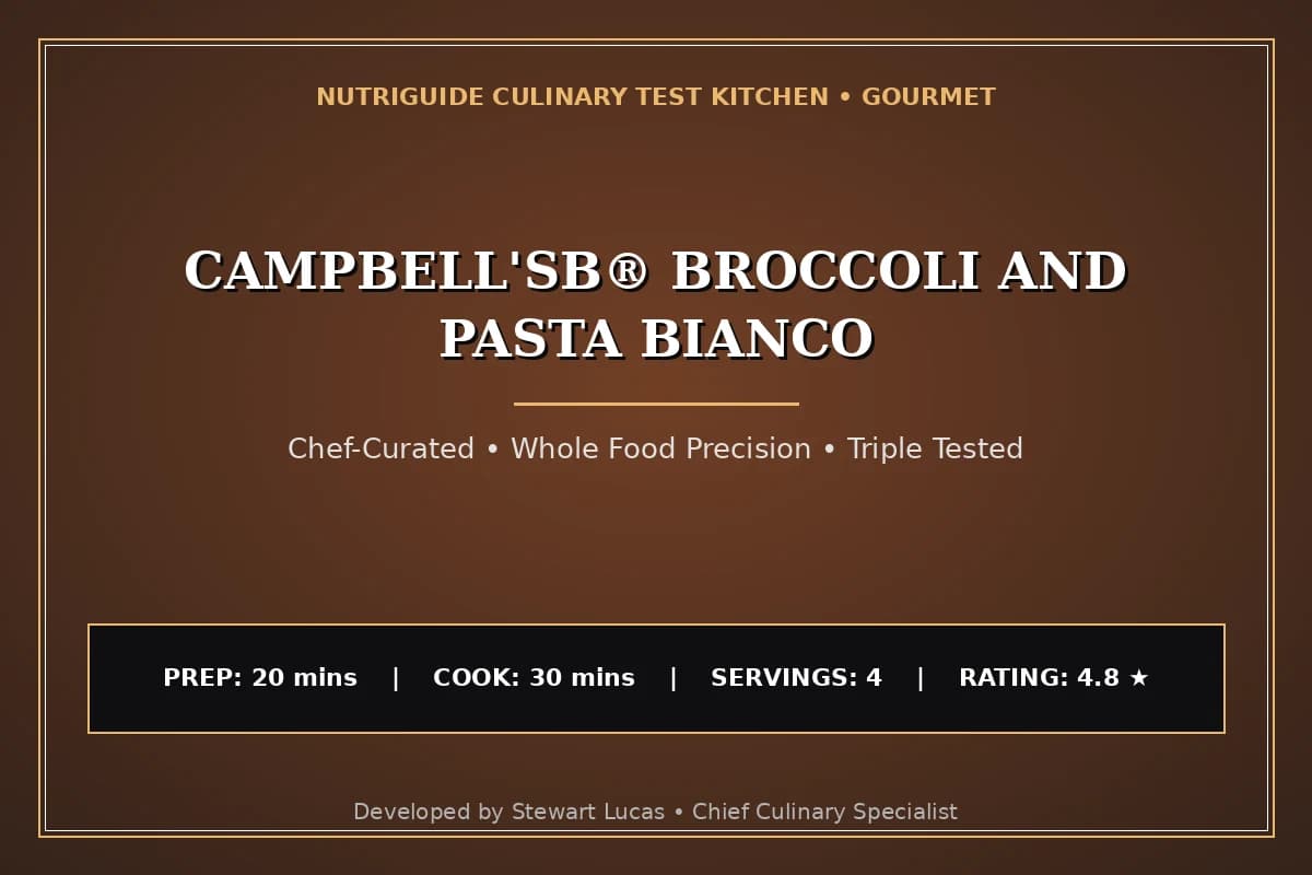 Campbell'Sв® Broccoli And Pasta Bianco
