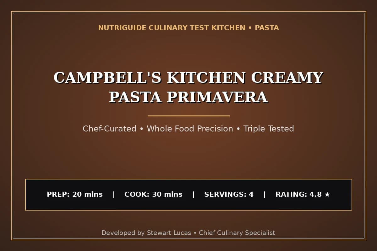 Campbell'S Kitchen Creamy Pasta Primavera