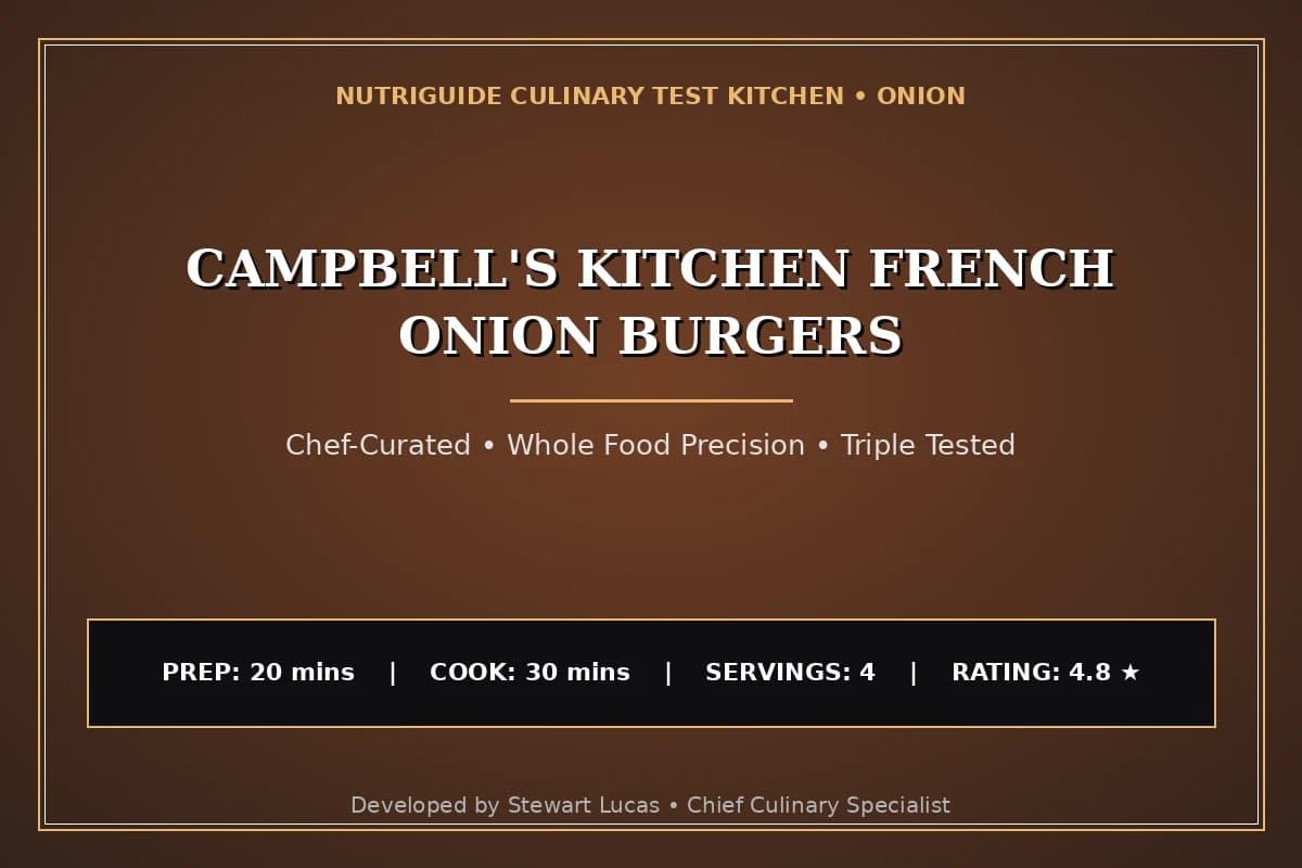 Campbell'S Kitchen French Onion Burgers