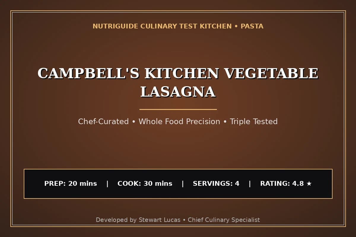 Campbell'S Kitchen Vegetable Lasagna