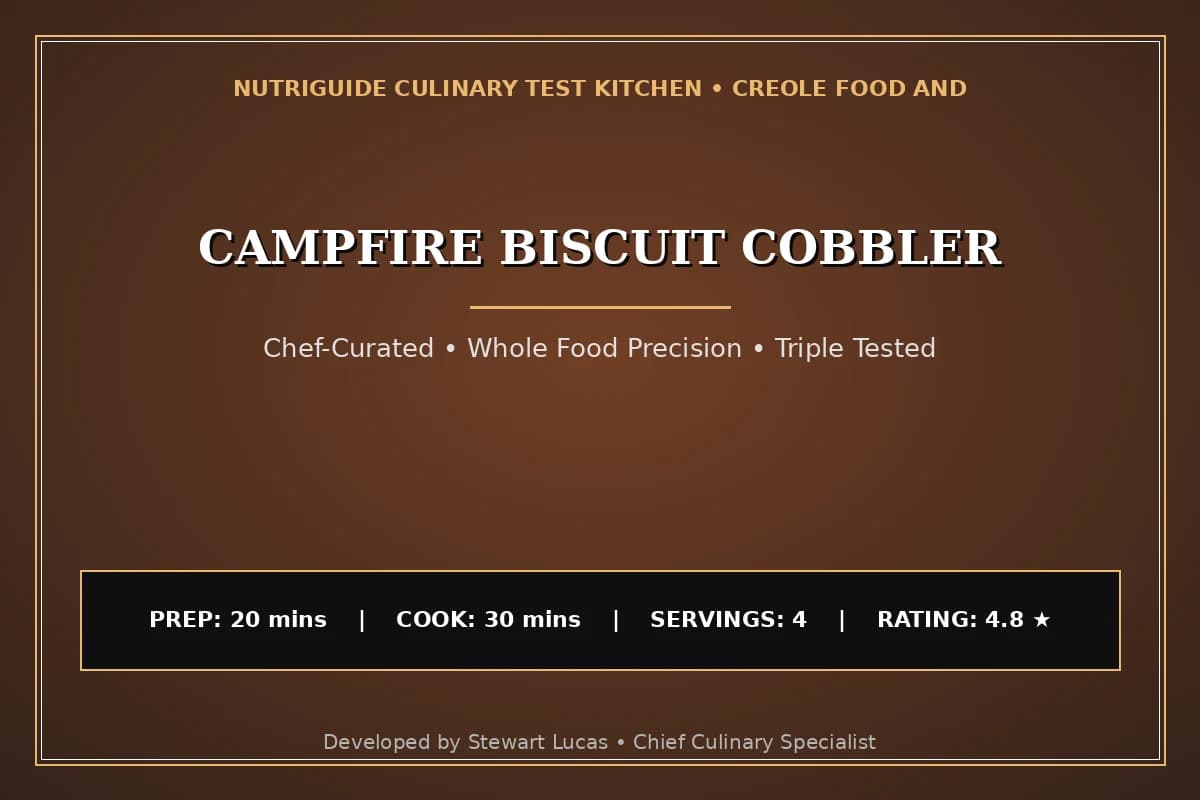 Campfire Biscuit Cobbler