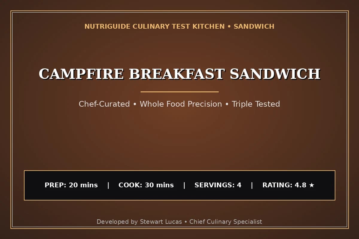 Campfire Breakfast Sandwich