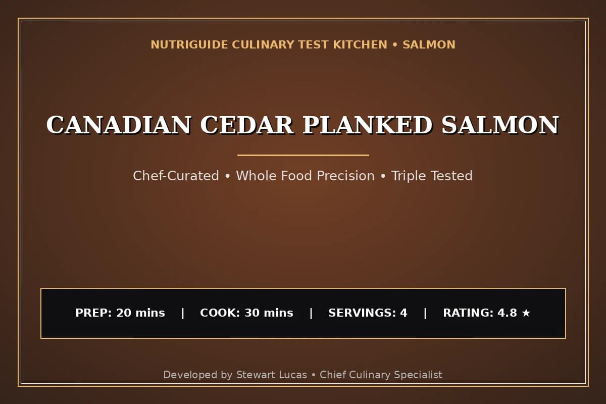 Canadian Cedar Planked Salmon
