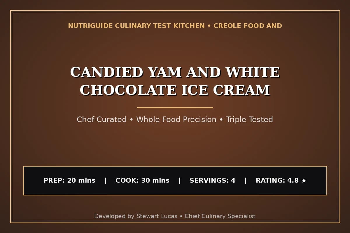 Candied Yam And White Chocolate Ice Cream