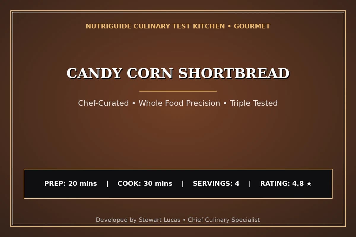 Candy Corn Shortbread