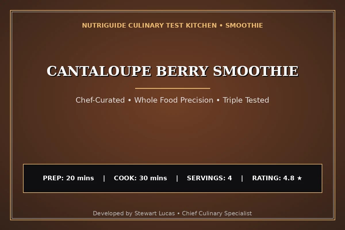 Cantaloupe Berry Smoothie