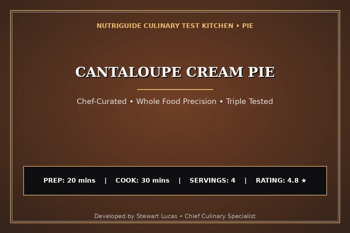 Cantaloupe Cream Pie