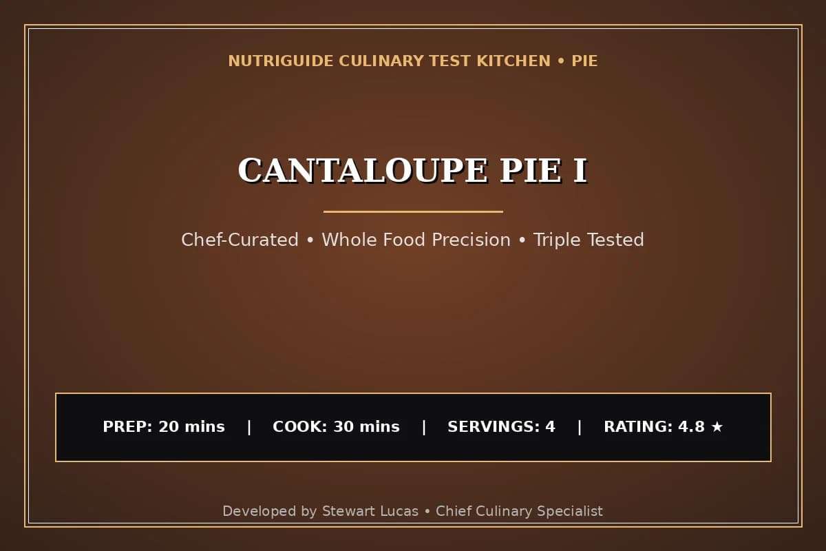 Cantaloupe Pie I
