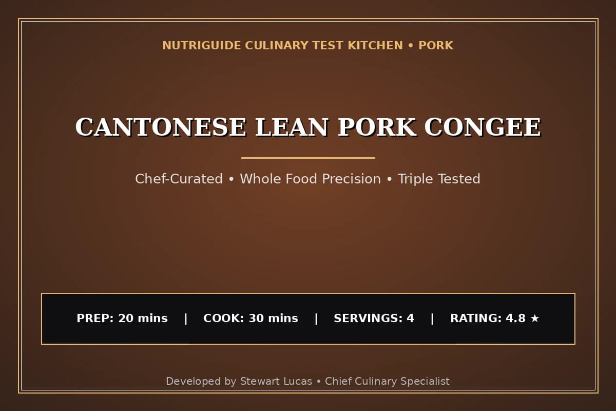 Cantonese Lean Pork Congee