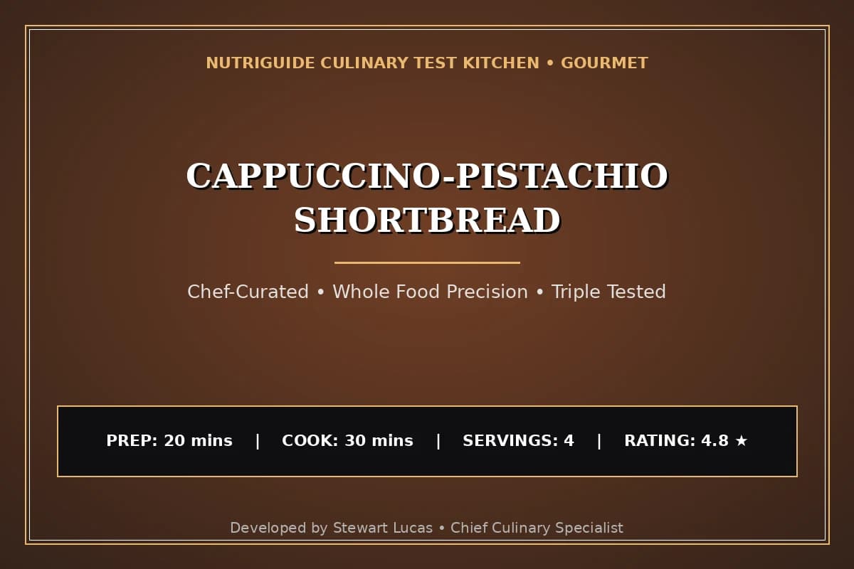 Cappuccino-Pistachio Shortbread