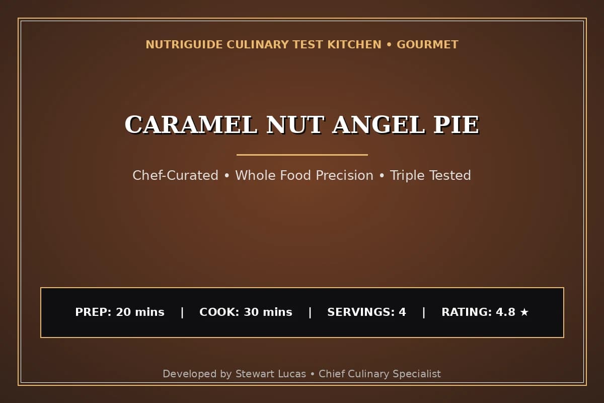 Caramel Nut Angel Pie