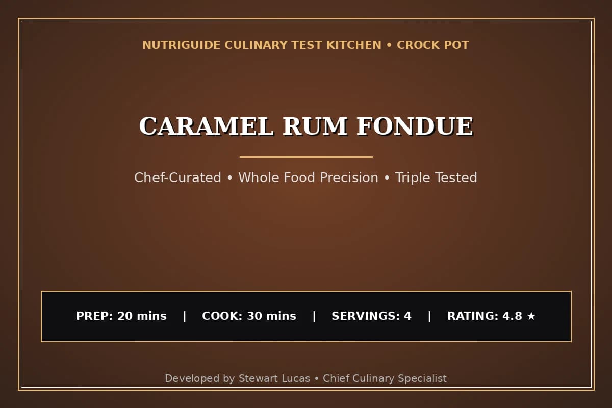 Caramel Rum Fondue