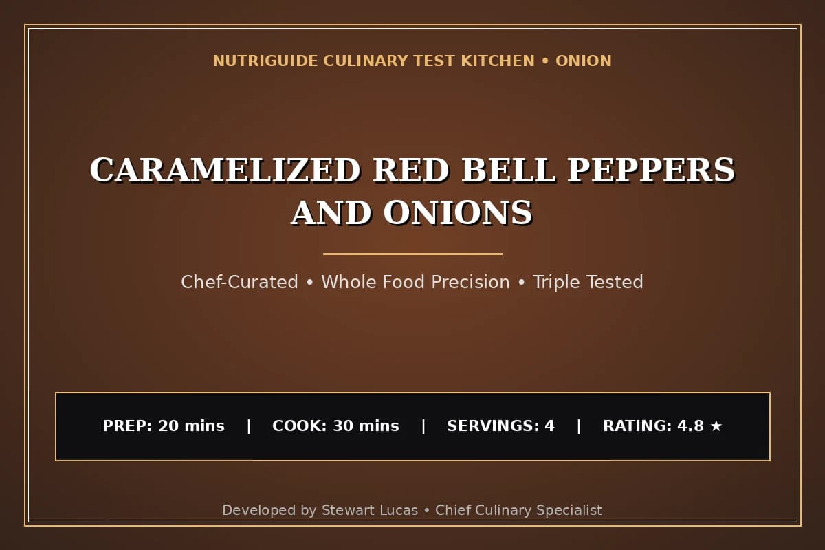 Caramelized Red Bell Peppers And Onions