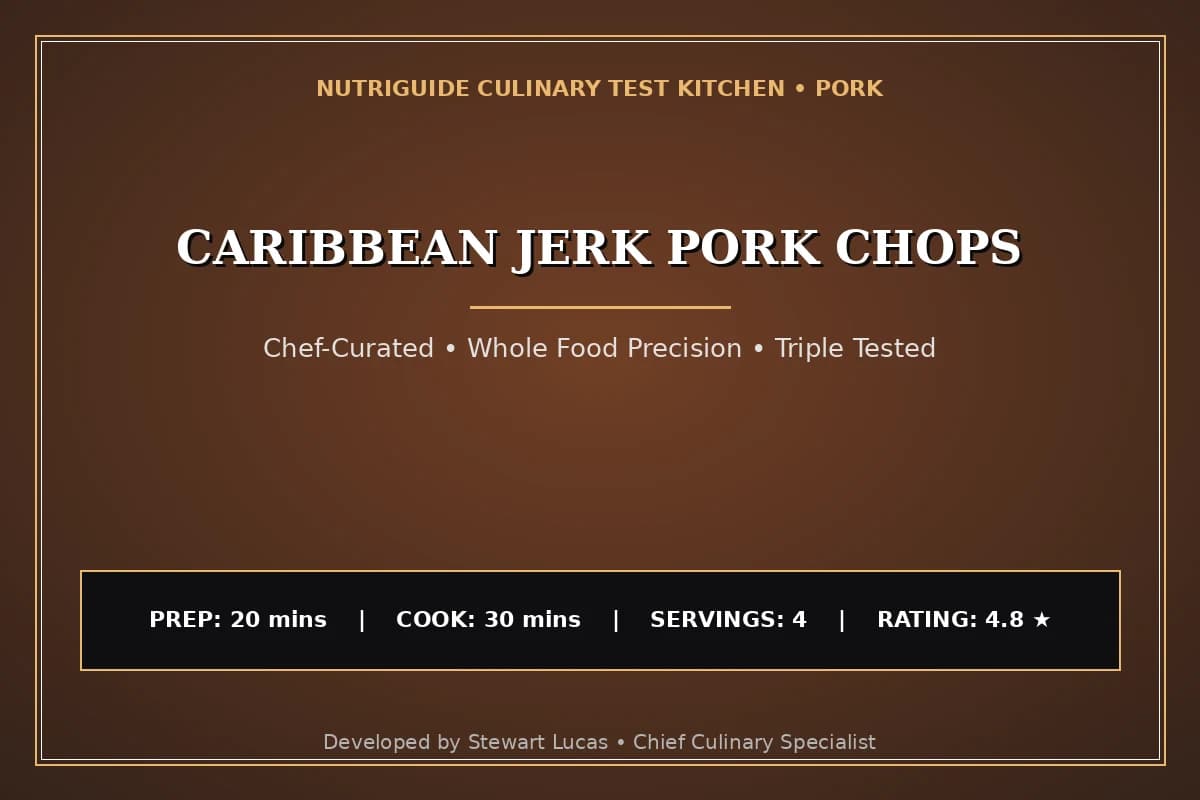 Caribbean Jerk Pork Chops