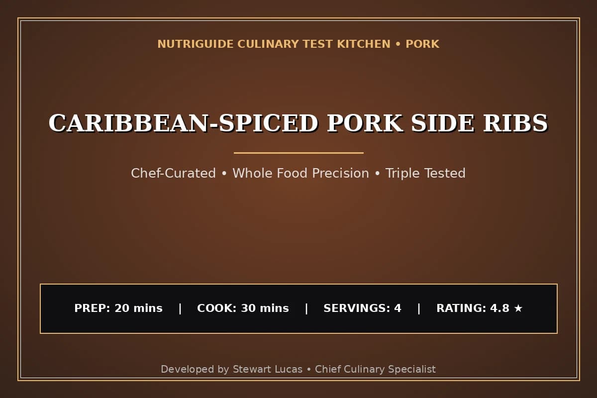 Caribbean-Spiced Pork Side Ribs