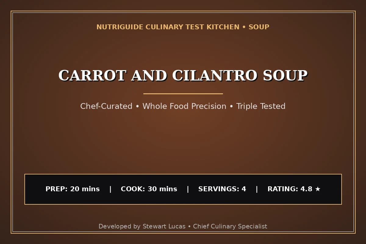 Carrot And Cilantro Soup