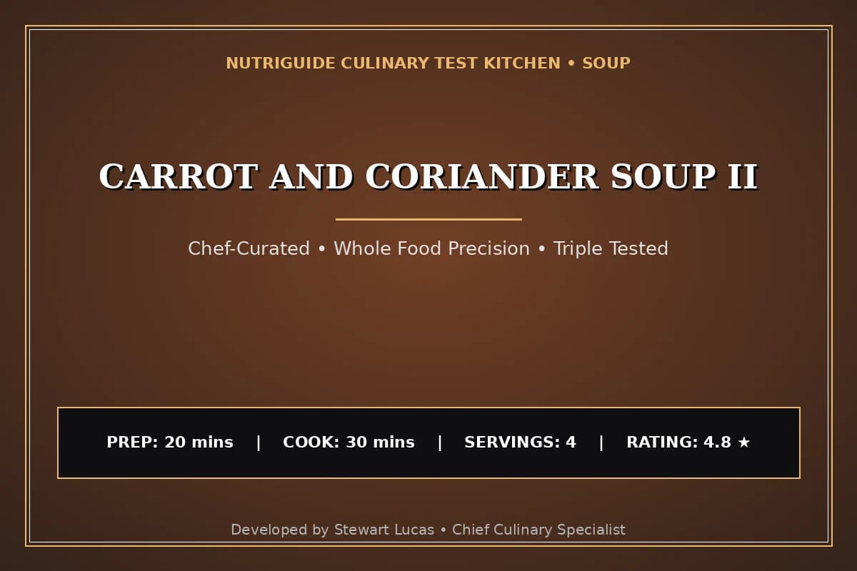 Carrot And Coriander Soup Ii