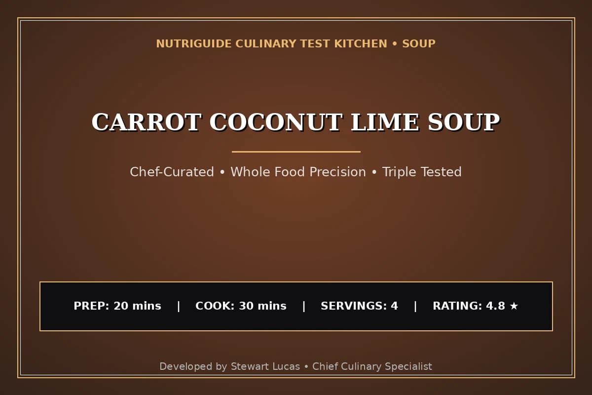 Carrot Coconut Lime Soup