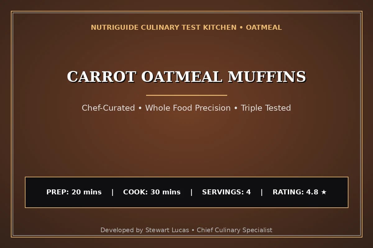 Carrot Oatmeal Muffins