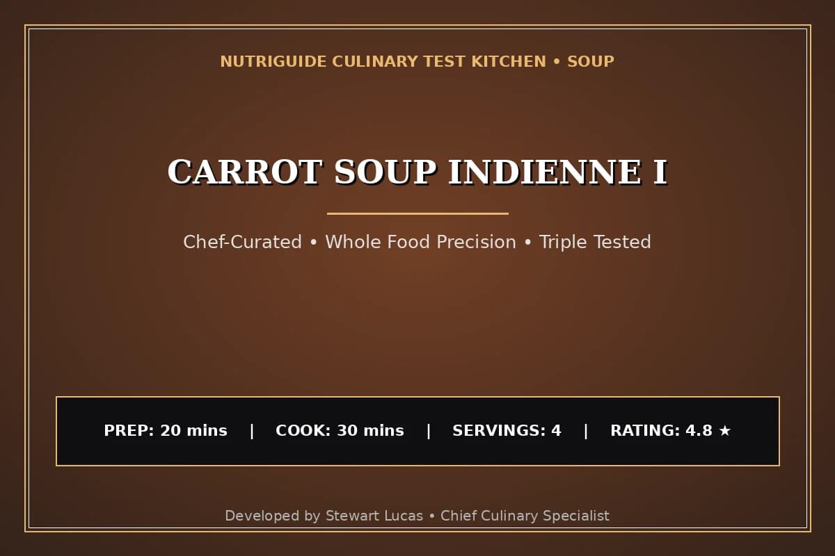 Carrot Soup Indienne I