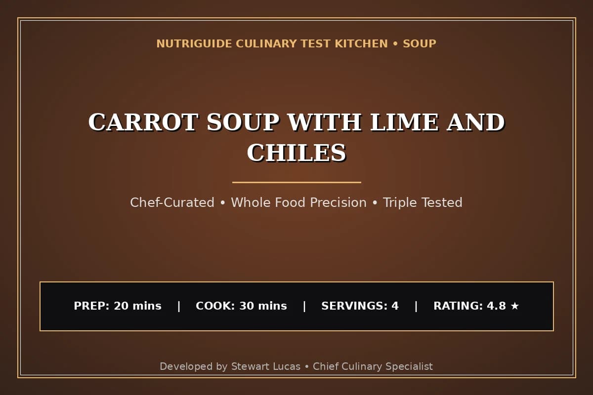 Carrot Soup With Lime And Chiles