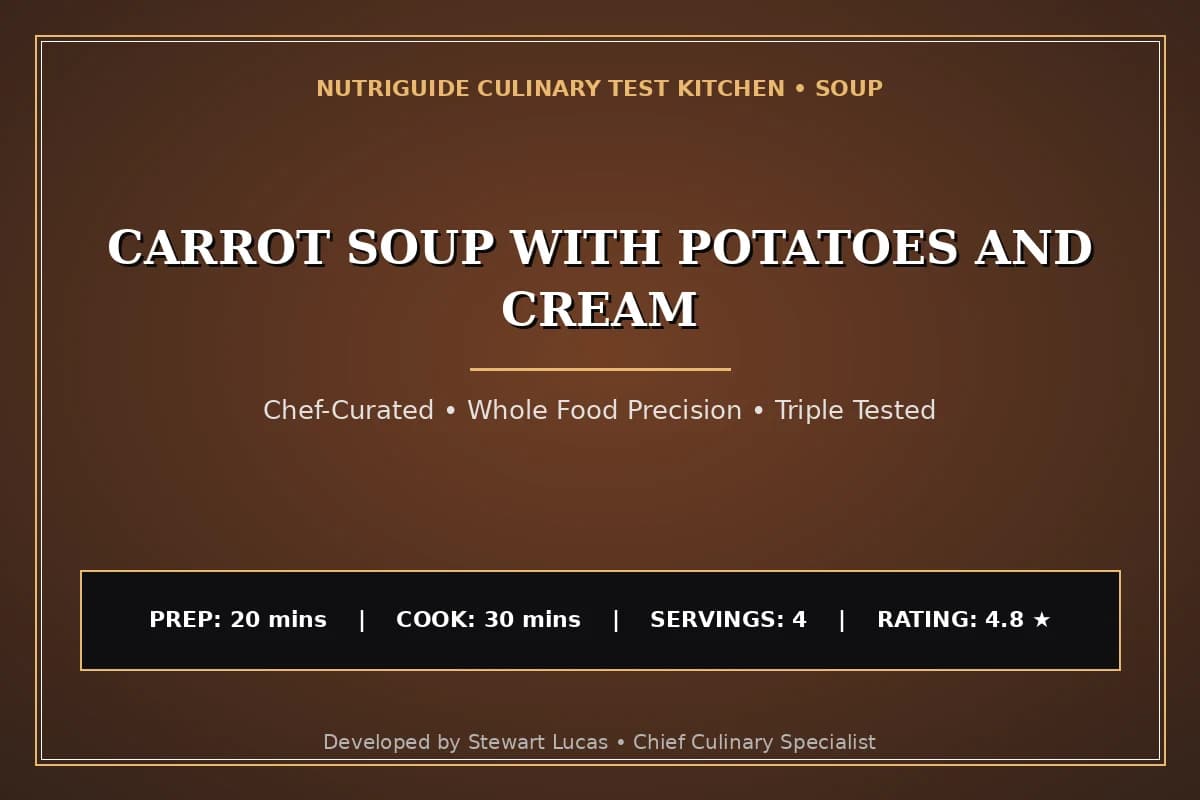 Carrot Soup With Potatoes And Cream