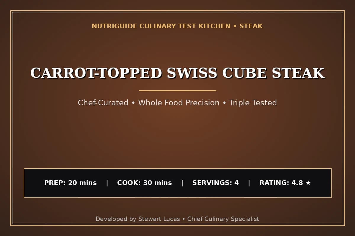 Carrot-Topped Swiss Cube Steak
