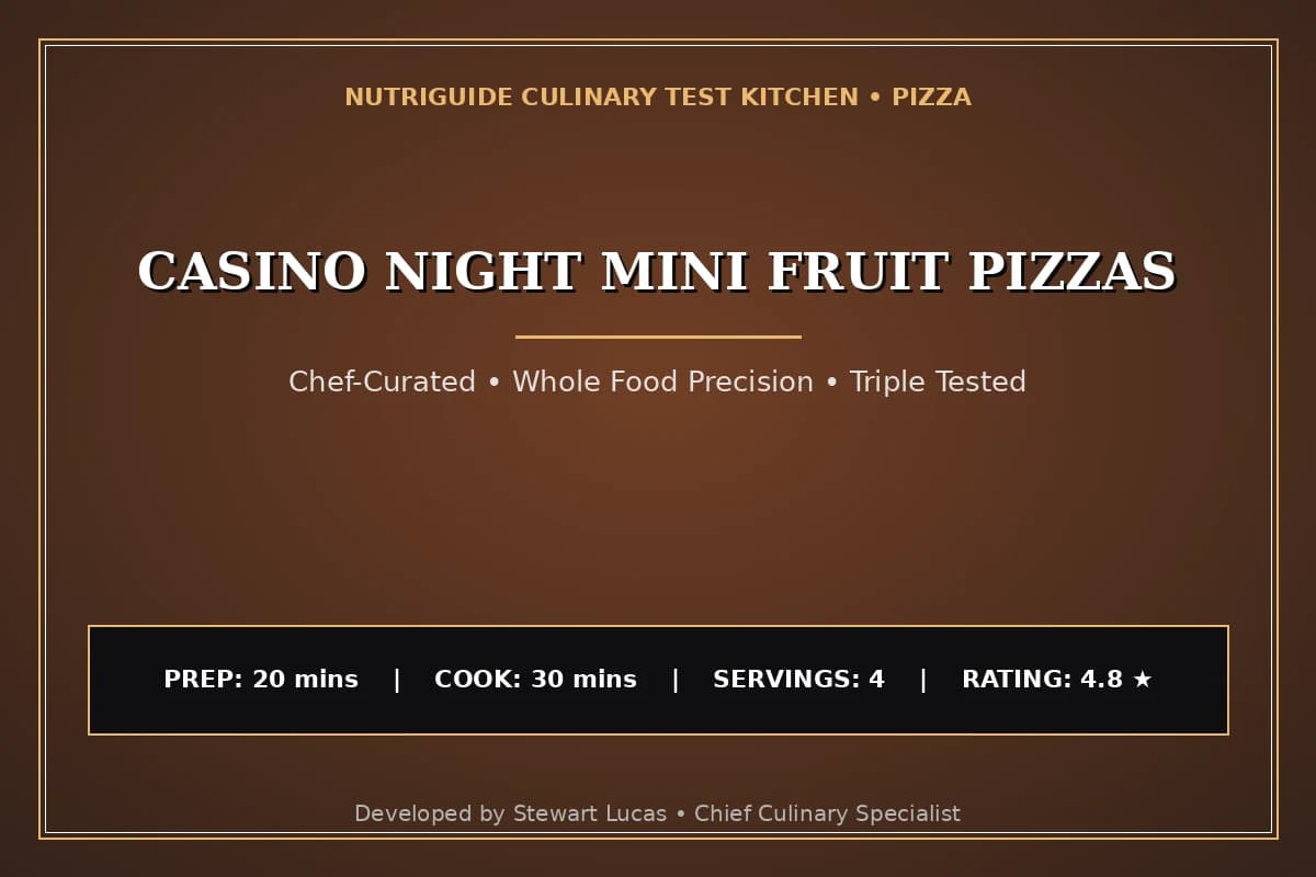 Casino Night Mini Fruit Pizzas