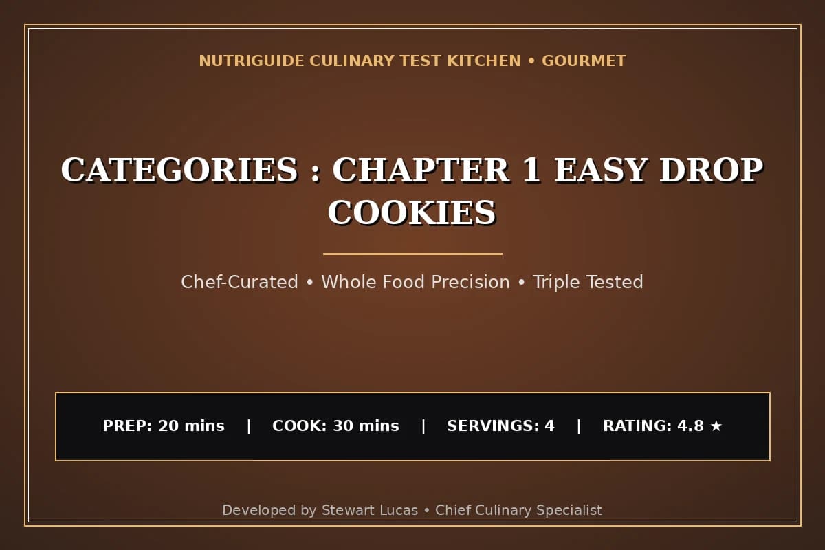 Categories : Chapter 1 Easy Drop Cookies