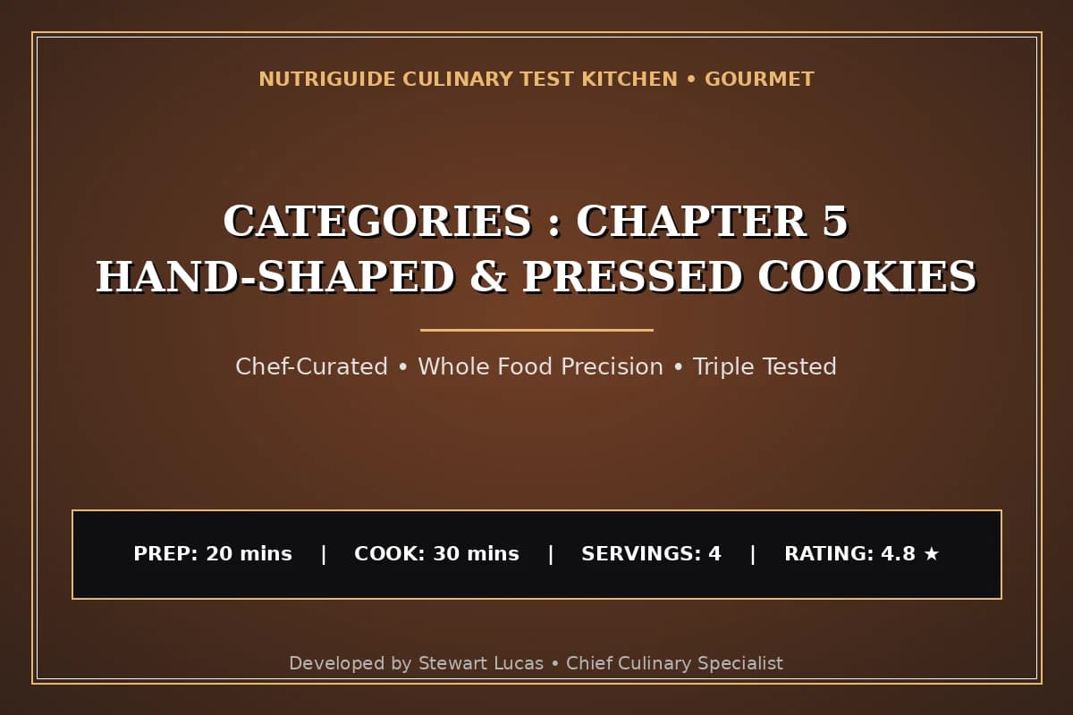 Categories : Chapter 5 Hand-Shaped & Pressed Cookies