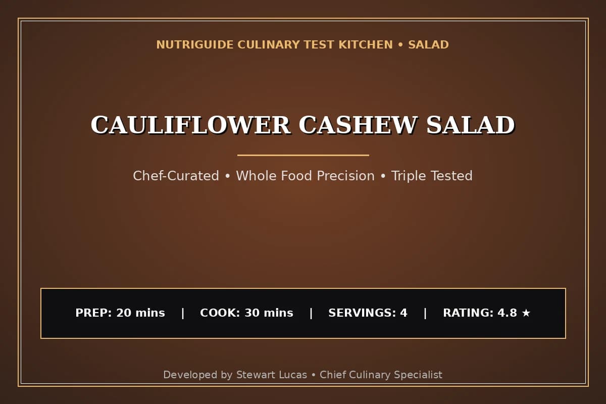 Cauliflower Cashew Salad