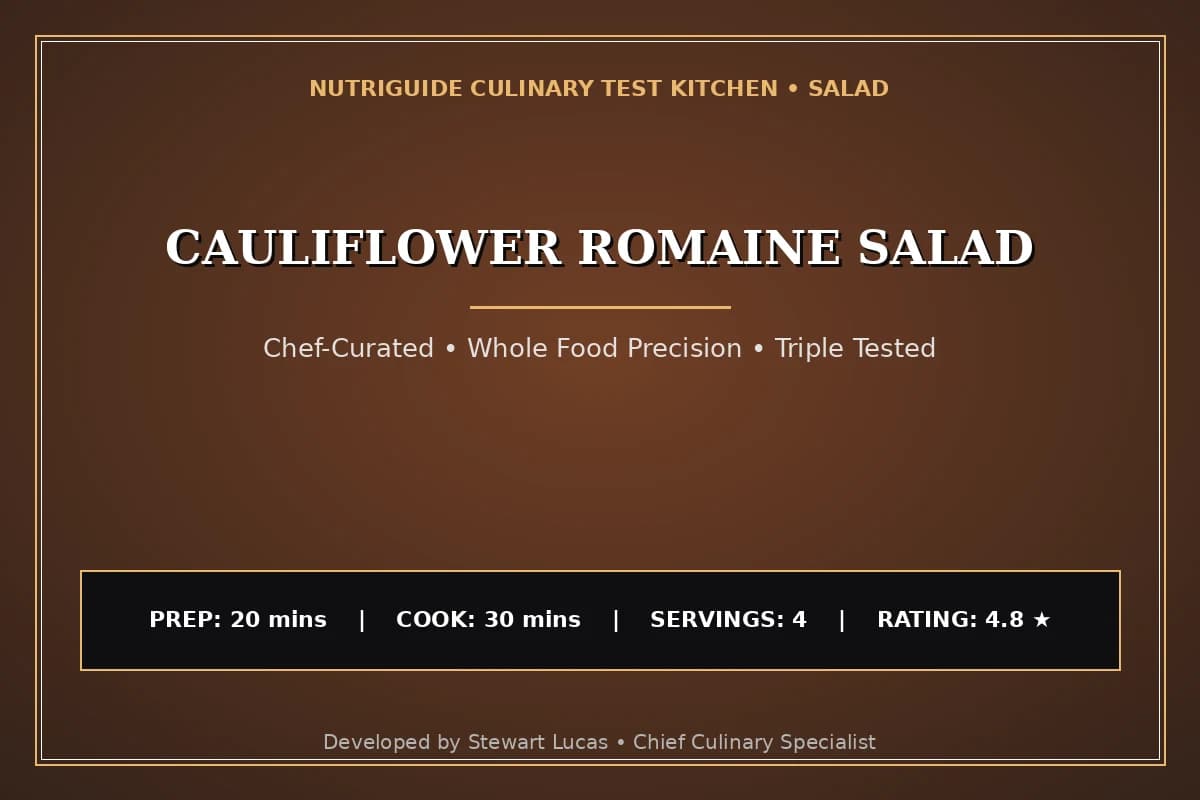 Cauliflower Romaine Salad