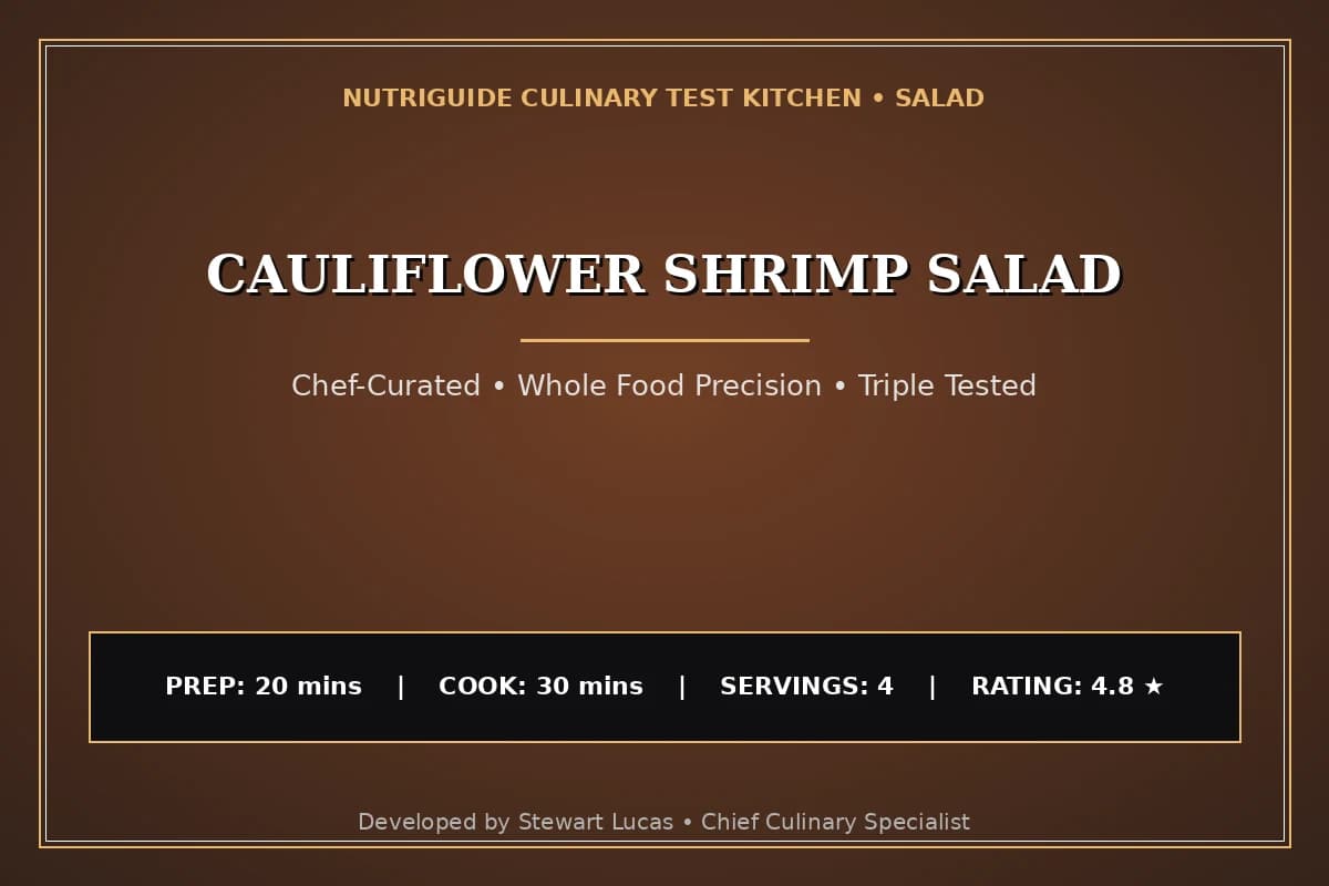Cauliflower Shrimp Salad