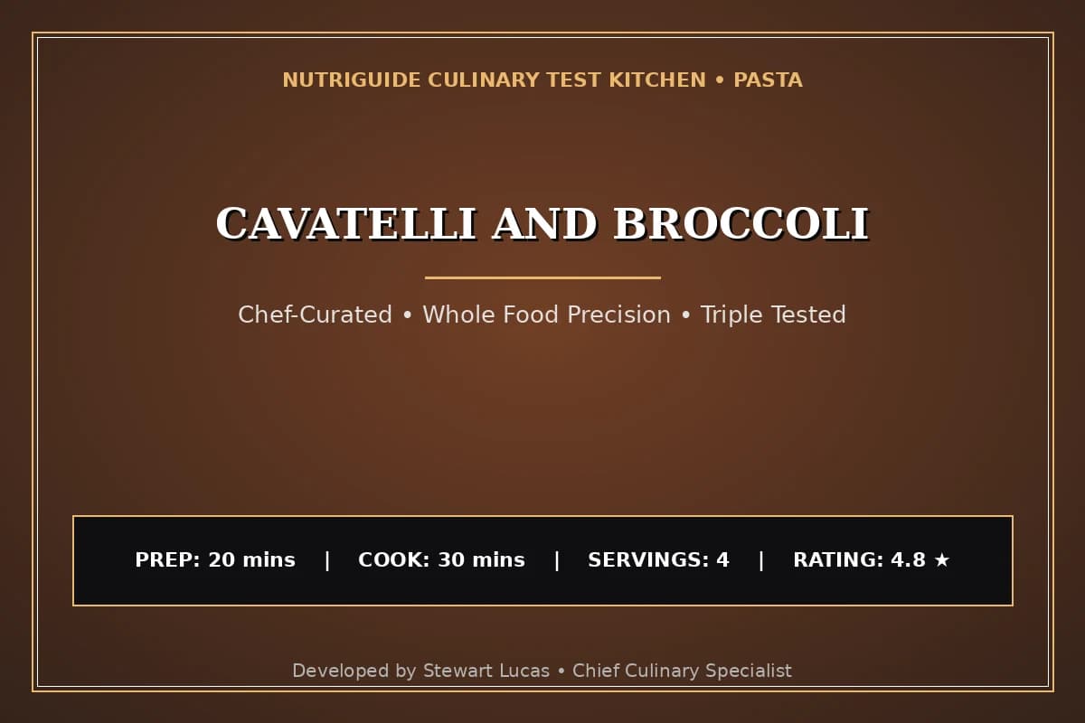 Cavatelli And Broccoli